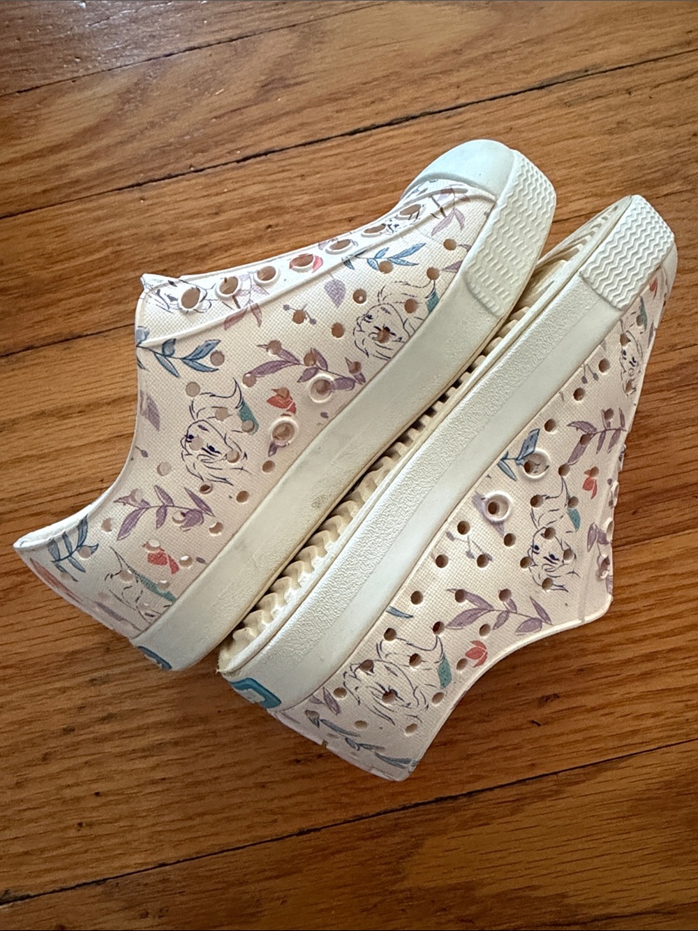 Native Shoes Kids Slip-On Sneakers in Light Pink Floral - Picture 7 of 7